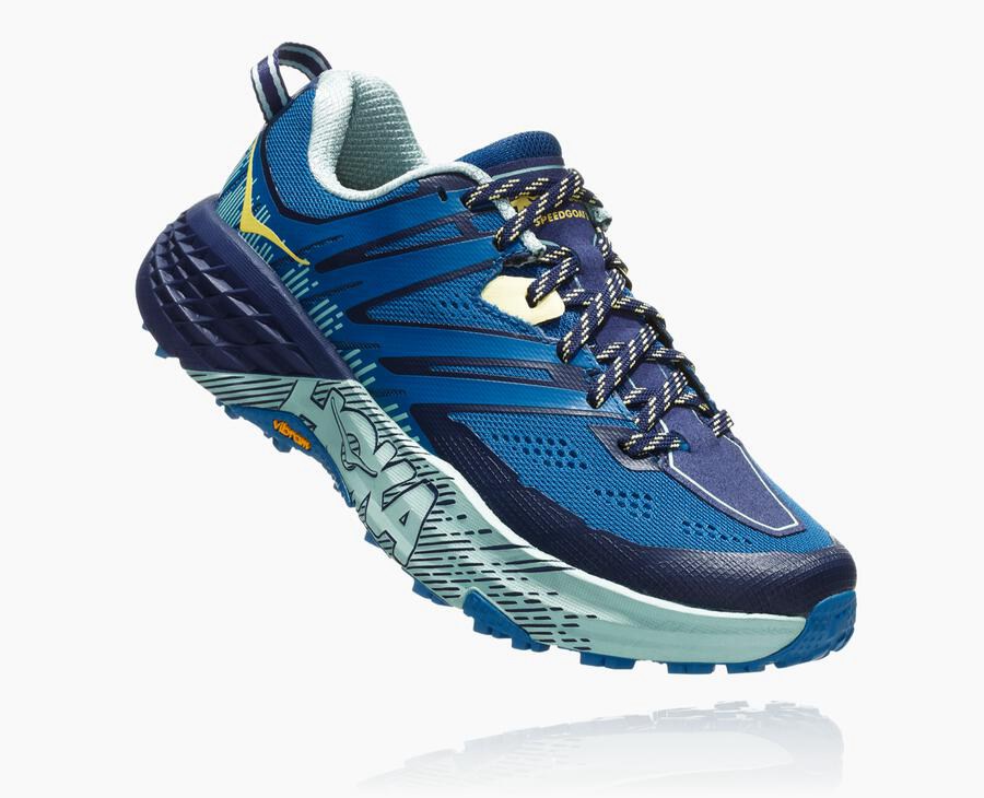 Hoka One One Speedgoat 3 - Women Trail Shoes - Blue,Australia RJL-401738